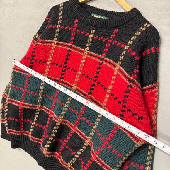 Vintage American Eagle Retro 100% Wool‎ Chunky Sweater Large - Picture 5 of 5